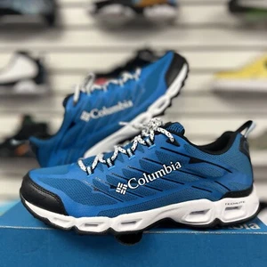 Mens Columbia Cypress Wood Shoe Blue Trail Hiking Lightweight Lace Up Athletic - Picture 1 of 7