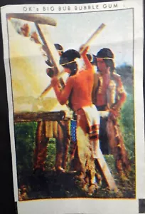 OK Big Bub Kaugummifolie & die roten Indianer 70er Jahre - Bild 1 von 2