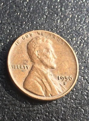 Wheat Penny 1956 D Lincoln Error One Cent - Image 1 of 2