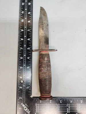 Cuchillo de colección Schrade-Walden Bowie Hunter Segunda Guerra Mundial lucha caza pilotos  Foto 1 de 4