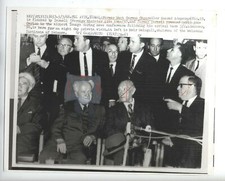 ISRAEL GERMAN CONFERENCE WEIZMANN INSTITUTE PHOTO VINTAGE 1966 ORIGINAL