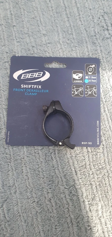 Abrazadera de desviador delantera BBB BSP-90 Shift Fix aluminio 34,9 mm negro 262930 Foto 1 de 1