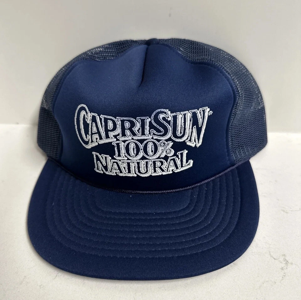Vintage SUPREME x CapriSun Snapback Hat Cap Mesh Trucker Style 90s Retro Grail - Image 1 of 4