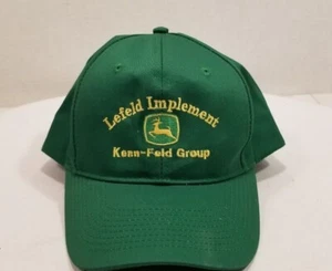 Sombrero John Deere Lefeld Implemento Kenn-Feld Group Snapback Gorra Verde De Colección  - Imagen 1 de 11