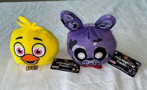 Five Nights at Freddy's Bonnie Chica 4"Reversible Heads New Lot Of 2 - Picture 1 of 7