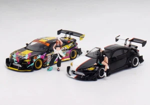 Aurora 1:64 JDM 86 Rocket Bunny Figure HKS Sports Model Diecast Metal Car - Picture 1 of 20