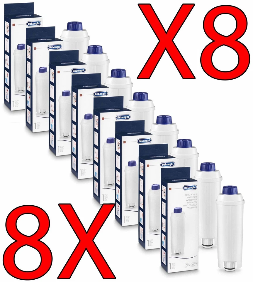 DE'LONGHI 8X filtro addolcitore Delonghi DLSC002 per ECAM - ESAM - ETAM - MAGNIFICA -