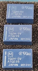 QTY: 3 Panasonic Electric Works RELAY TELECOM TQ2H-5V DPDT 1A 5V FREE SHIP - Picture 1 of 1