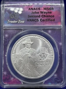 2024 John Wayne Commemorative Second Chance Anacs MS68 - Picture 1 of 2