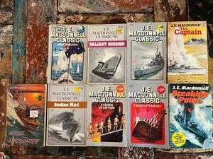 J.E. MacDonnell Collector’s Series - 9x Vtg 1970s WWII Naval Fiction Aussie Auth - Picture 1 of 10