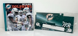 Miami Dolphins NFL Football Car Decals Stickers Vintage Sealed Pack + Calendar - Picture 1 of 9