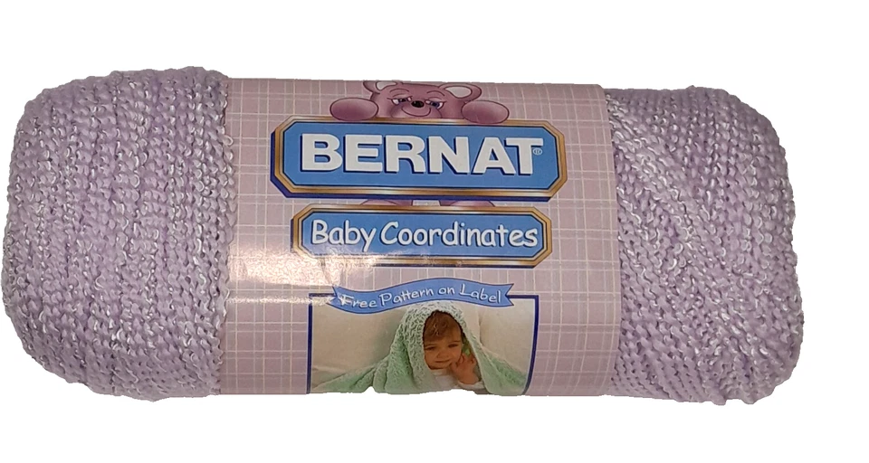 Пряжа Bernat Baby Coordinates 320 мягкая розовато-лиловая 6 унций моток помпадур акриловый нейлон - Изображение 1 из 4