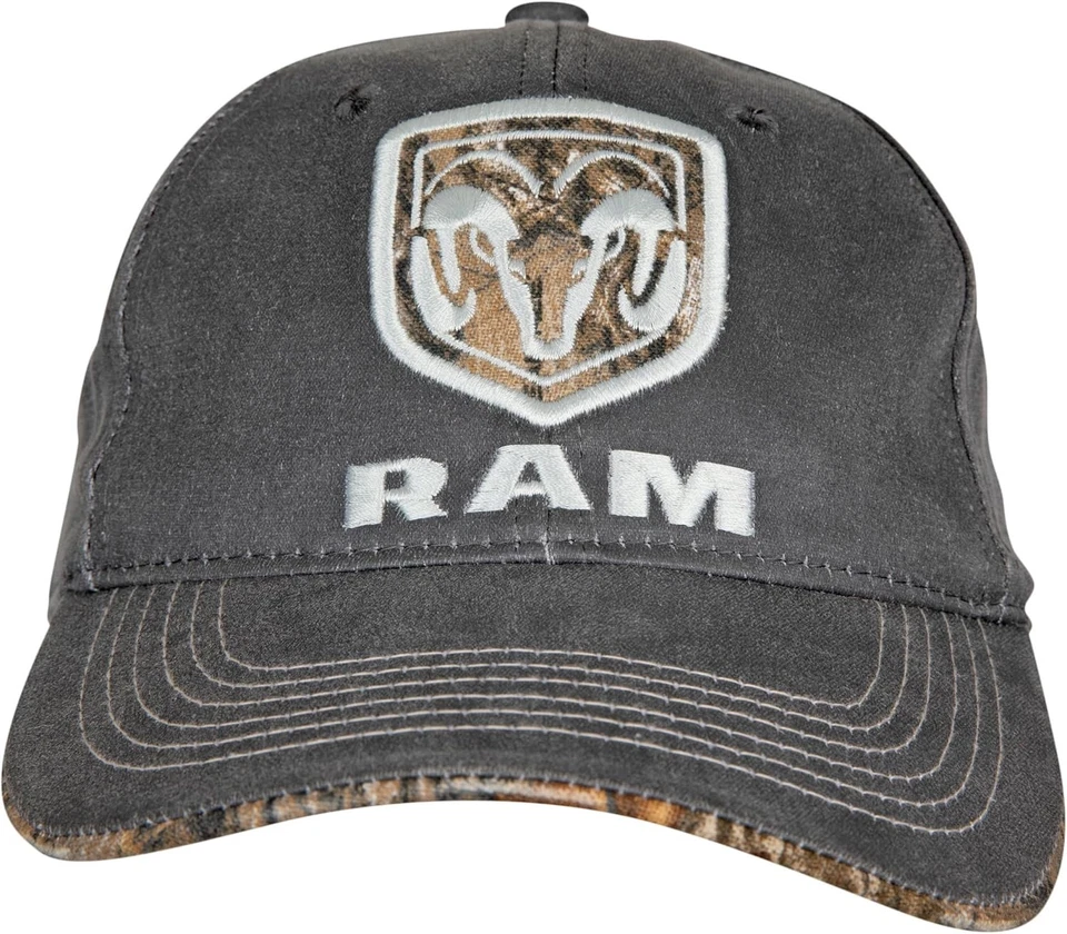 Outdoor Cap Dodge Ram Low Crown Hook/Loop - Charcoal/Realtree Edge - RAM11A - Image 1 of 1