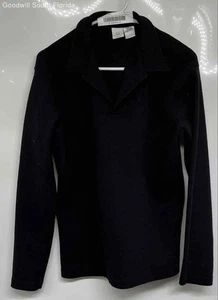 Armani Exchange Mens Black Long Sleeve Collared Pullover Sweater Size M - Picture 1 of 6