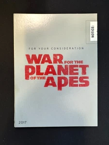 NEW Sealed War For The Planet of The Apes 2017 FYC DVD For Your Consideration - Imagen 1 de 3