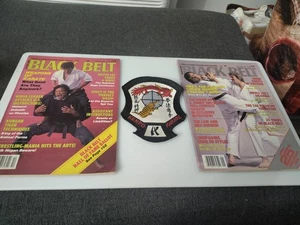 VINTAGE ( KARATE ) LOT (2) BLACK BELT MAGAZINES (1) KEMPO 6"x 5" VINTAGE PATCH/ - Picture 1 of 13