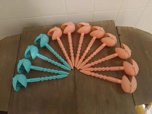 12 Sandhai - Sandpfähle zum Ankern Strandtücher am Strand - Bild 1 von 6