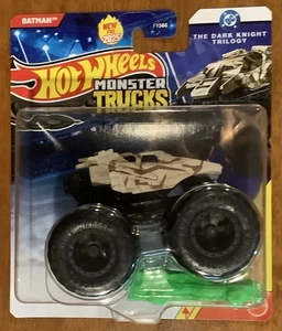 HOT WHEELS MONSTER TRUCKS - BATMAN THE DARK KNIGHT TRILOGY BATMOBILE DIECAST TOY - Picture 1 of 2