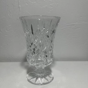 BLOCK CRYSTAL OLYMPIC 7" HURRICANE PILAR CANDLE HOLDER - Picture 1 of 8