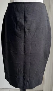 Portmans Knee Length Business Skirt Womans Size 10 - Black NWT - Picture 1 of 8