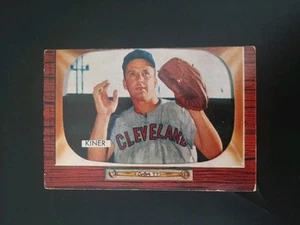1955 BOWMAN RALPH KINER #197 CLEVELAND INDIANS Free Shipping  - Picture 1 of 2