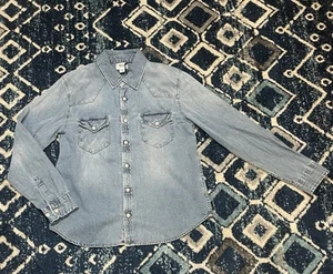 BDG Cactus Wash Denim Western Shirt - Sz Medium (Urban Outfitters) - Picture 1 of 12