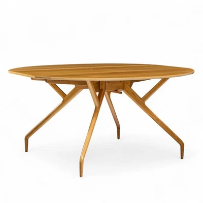 Greta Grossman 适用于 Glenn of California 核桃蜘蛛腿落叶餐桌 — 第 1/4 张图片