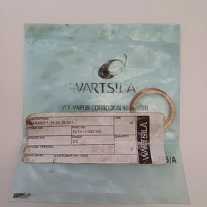 2PC IN A PACK NEW WARTSILA GASKER 31,5X 26,5X1 021.051.003.155 LINE 10 DENMARK - Picture 1 of 4