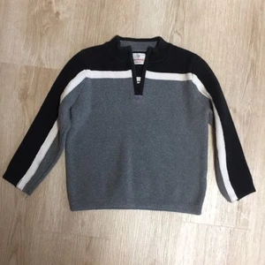 Hanna Andersson Gray & Black 1/4 Pullover Sweater 110/5T - Picture 1 of 4