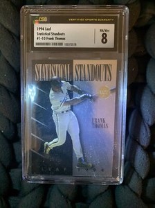 1994 Leaf Statistical Standouts #1-10 Frank Thomas CSG NM/M 8 Graded Slab ChiSox