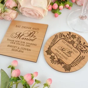 Montañas rusas de madera favores de boda bebida montaña rusa personalizada grabado personalizado - Imagen 1 de 11