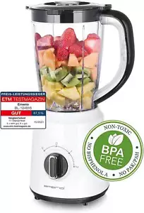 Standmixer Weiß Emerio BL-124816 500W mit Edelstahl-Messer Spülmaschinengeeignet - Bild 1 von 6