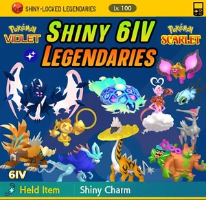 6IV Brillante Inédito LEGENDARIOS ✨ TAMAÑO XXL • Personalizado ✨ Pokémon Escarlata y Violeta - Imagen 1 de 45