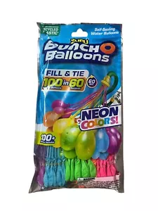 ZURU Bunch O Balloons 60 Second Self-Sealing Water Balloons 100 Ct Neon Colors - Picture 1 of 3
