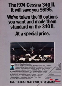 1974 Cessna 340 Aircraft ad 7/25/2024e - Picture 1 of 1
