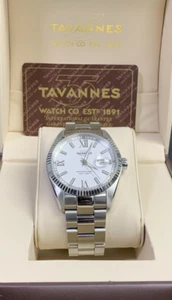 TAVANNES Q09.110/STST 01 PROFESSIONAL 200M - WHITE DIAL/SS BAND - W/ BOX/PAPERS - Picture 1 of 12
