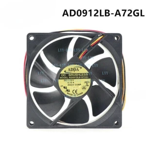 ADDA Fan AD0912LB-A72GL DC 12V 0.13A 90*90*25mm 37.7CFM 3wire Lamp Cooling Fan - Afbeelding 1 van 1