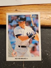 1990 Leaf #446 KEVIN MAAS RC New York Yankees Rookie  FREE SHIPPING