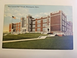 Postkarte Vintage New Central High School Minneapolis Minn A37 - Bild 1 von 3