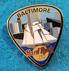BALTIMORE *TALL SHIP* YACHT CITY GUITAR PICK SERIES 2003 Hard Rock Cafe PIN LE - Picture 1 of 1