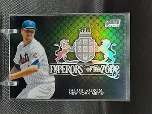 JACOB DEGROM 2020 STADIUM CHROME EMPERORS OF THE ZONE METS - Picture 1 of 1