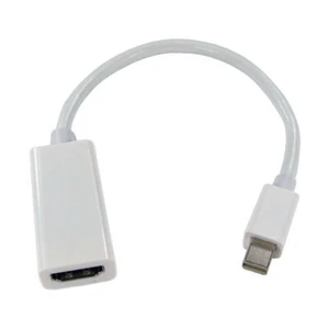15cm Mini Display Port Thunderbolt Male Plug to HDMI Female Adapter [007684] - Afbeelding 1 van 21