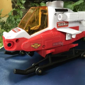 2008 Tonka Red Rescue Helicopter Power Winch Sounds Lights Funrise Hasbro 15" L - Picture 1 of 16