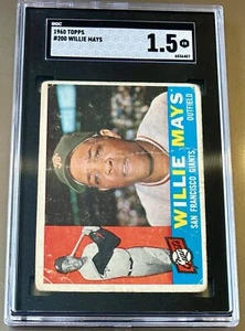1960 Topps Set-Break #200 Willie Mays HOF Vintage Graded SGC 1.5 FR *J600 - Bild 1 von 2