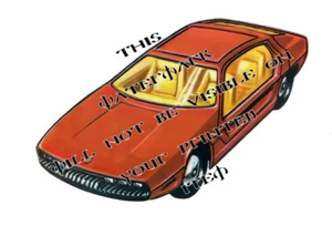 MATCHBOX 20 LAMBORGHINI MARZAL 1969 LESNEY ART REPRO A4 POSTER PRINT - Picture 1 of 1