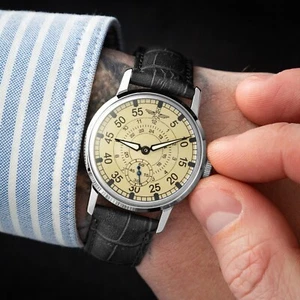 Vintage Uhr Pobeda Aviation (restauriert) mechanisches sowjetisches Uhrwerk aus den 80er Jahren - Bild 1 von 4