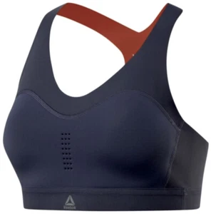 REEBOK Puremove Bra Motion Sense Racerback Navy Blue Sports Bra Womens XS S L XL - Picture 1 of 10