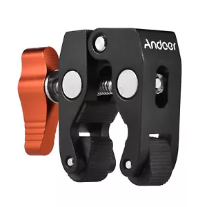 Andoer Super Clamp Stativklemme Krabbenzange Clip mit 1/4" & 3/8" Schraubloch C1M9 - Bild 1 von 7