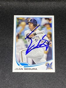 Jean Segura Milwaukee Brewers Signed Auto 2013 Topps Card #387 ~ COA