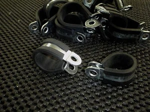 10 PC WIRE CABLE HARNESS HOSE CUSHIONED CLAMP 2 1/2" HEAVY DUTY CS-CL-M63 - Picture 1 of 2